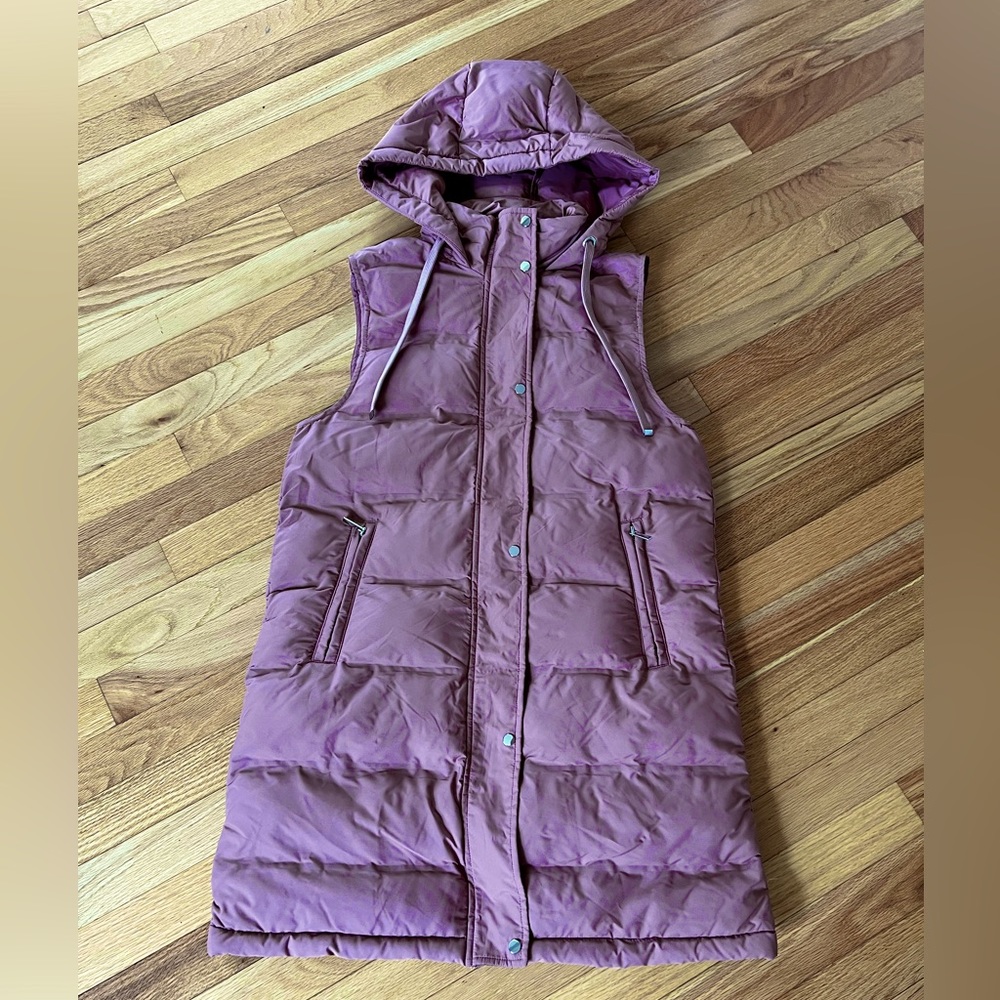 Zara Long Puffer Vest